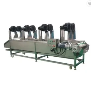 air-knife-drying-machine-01 Air knife drying machine blowing surface water off washed produce