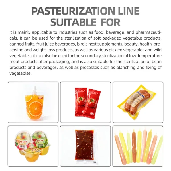 continuous-pasteurizer-02 Continuous pasteurizer tunnel with heating and cooling zones