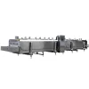 Cryogenic tunnel freezer using liquid nitrogen for IQF products