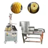 Fruit coring machine removing cores and pits from apples and pears