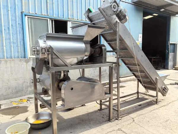 fruit-pulper-refiner-03 Fruit pulper and refiner for purees, sauces and juice bases