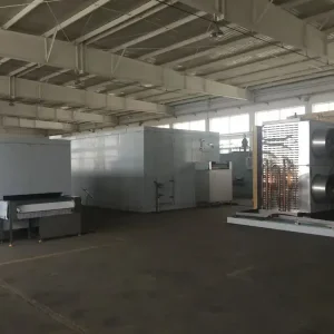 IQF fluidized bed freezer for diced vegetables and berries