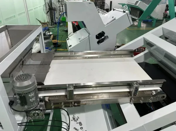 optical-sorting-machine-01 Optical sorting machine with camera inspection and air ejection