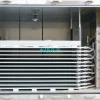 Plate freezer with hydraulic closure for block frozen product