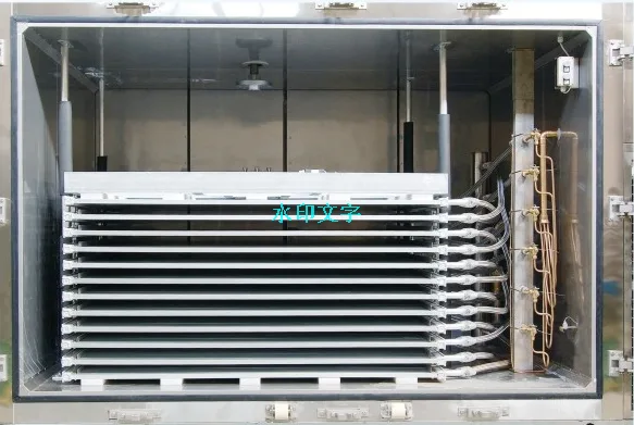 Plate freezer with hydraulic closure for block frozen product