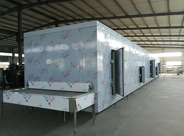 Spiral belt freezer for packaged and formed food products
