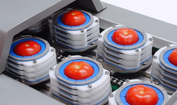 Industrial vegetable dicing machine for uniform cubes