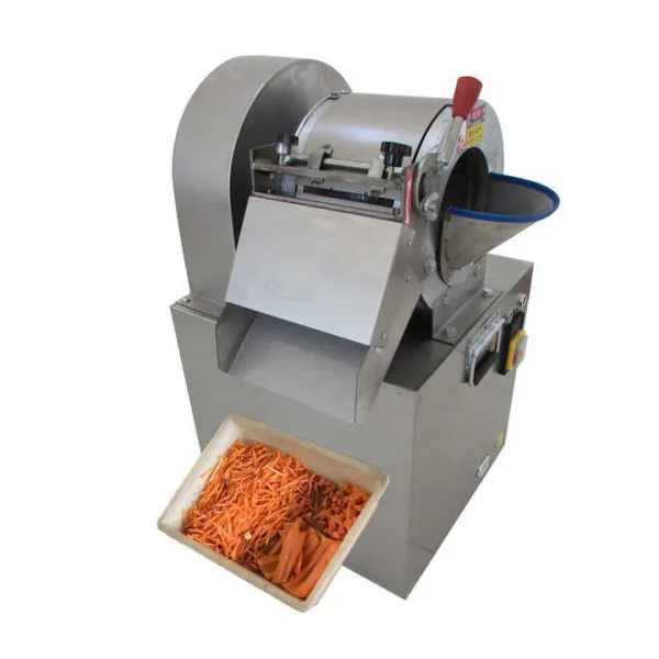 vegetable-shredding-machine-03 Vegetable shredding machine producing uniform julienne strips
