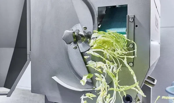 vegetable-slicing-machine-02 Vegetable slicing machine with interchangeable cutting heads