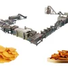 Vegetable strip cutter producing uniform French fry strips