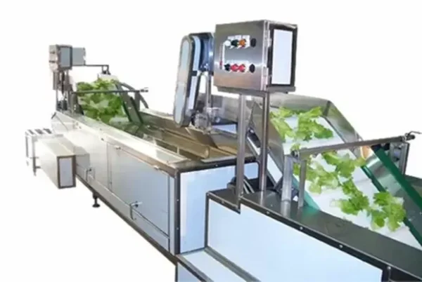 Vibrating screen grader separating product into size fractions